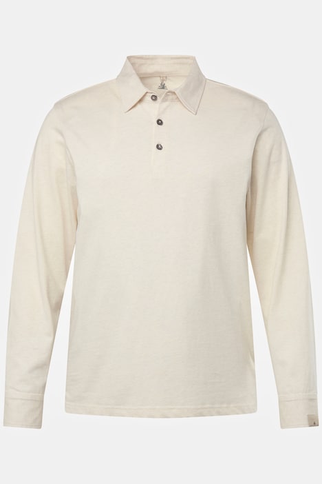 JP AWARE Poloshirt, Langarm mit Manschetten, GOTS zertifizierte Biobaumwolle