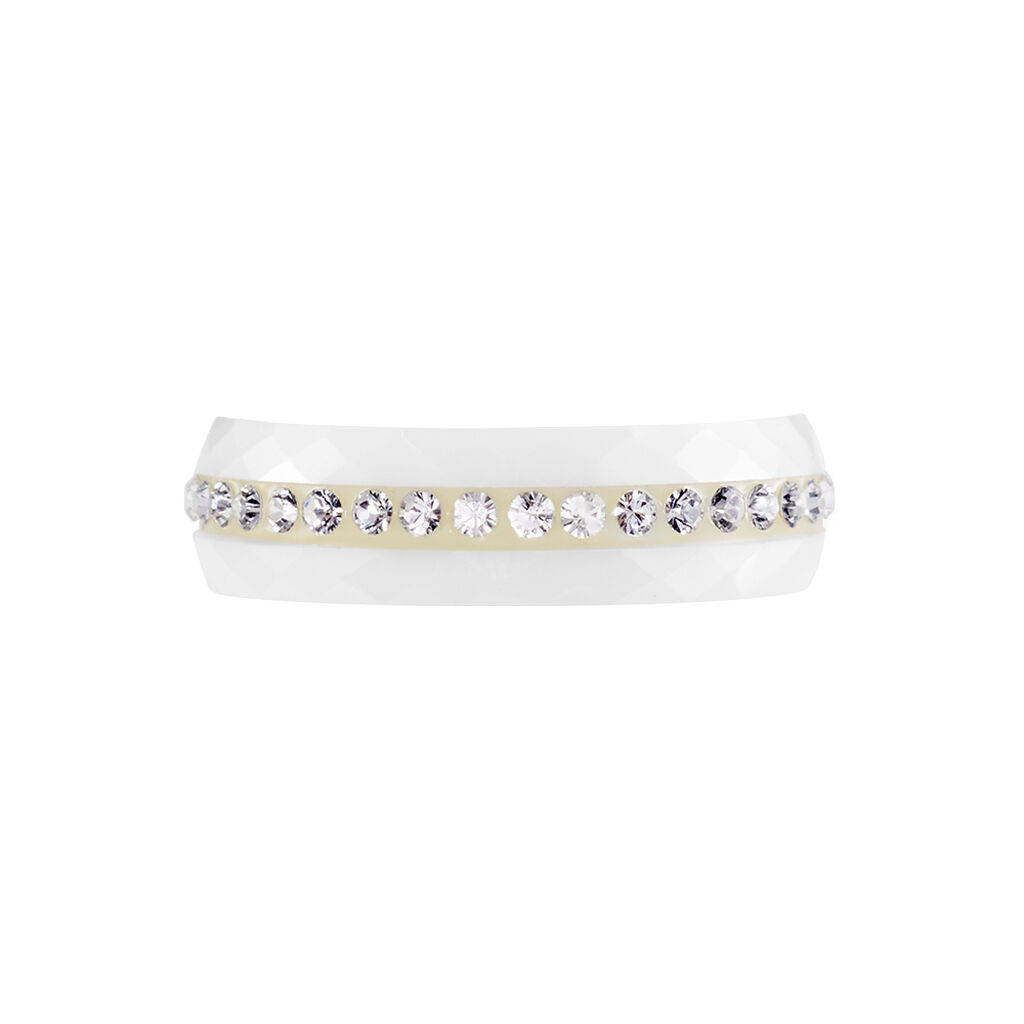 Bague Ceramik Design Ceramique Strass Et Céramique