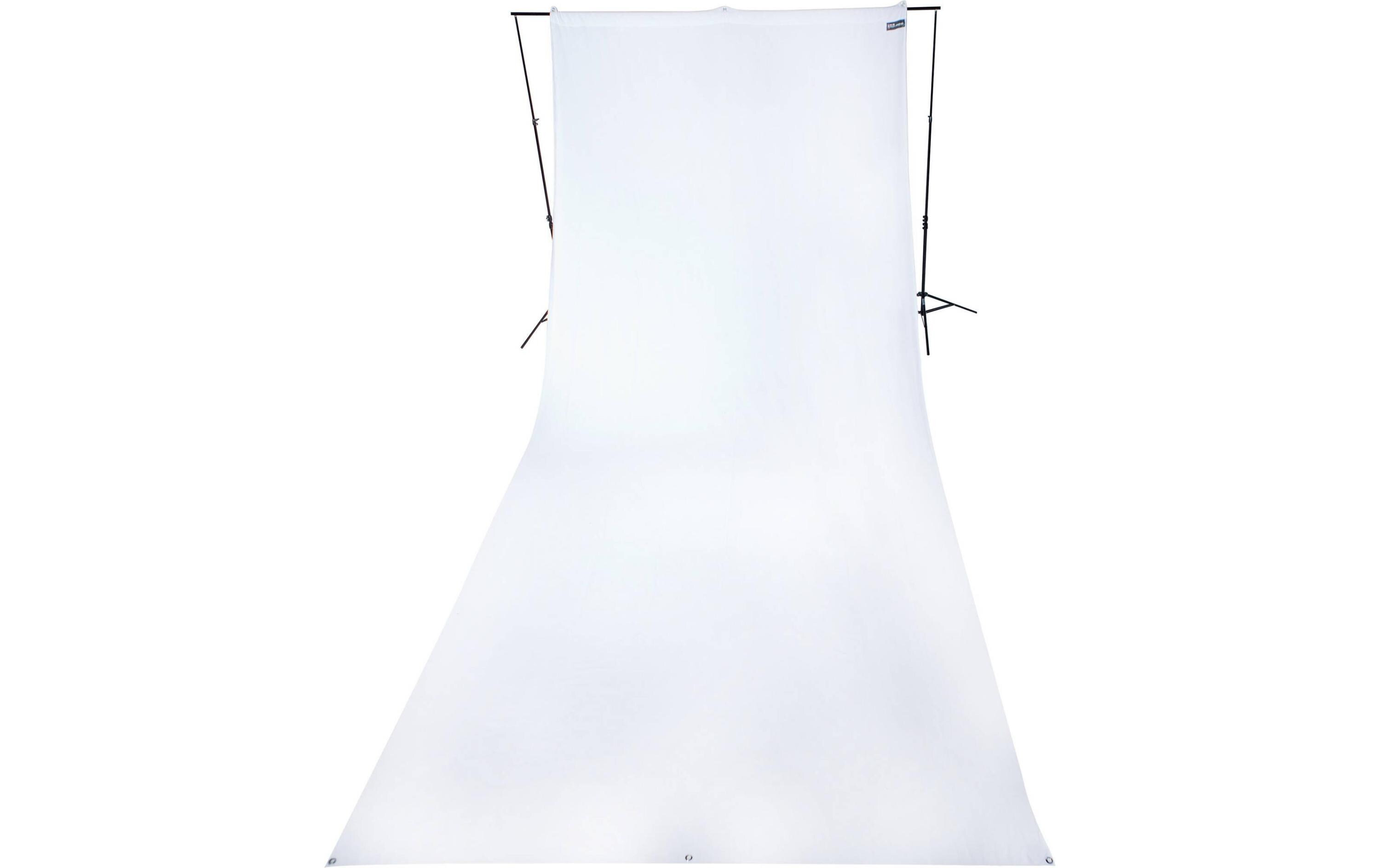 Hintergrund 2.7 x 3 m Neutral Weiss<br>Faltenresistenter weisser Hintergrund