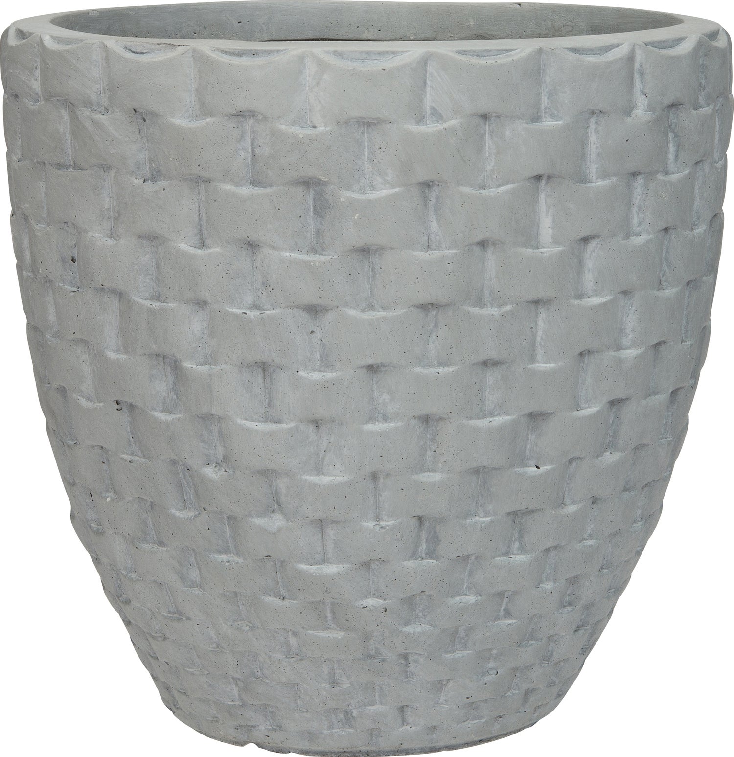 Intratuin bloempot Wicker grijs D 43 H 41 cm