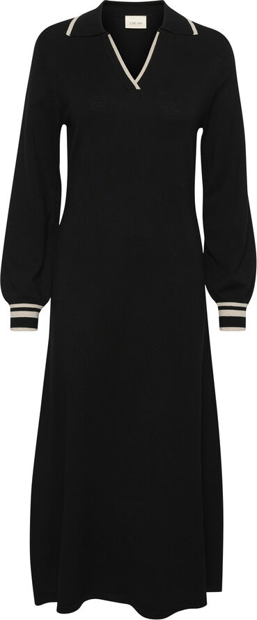 Cream CRVillea Knit Dress Pitch black