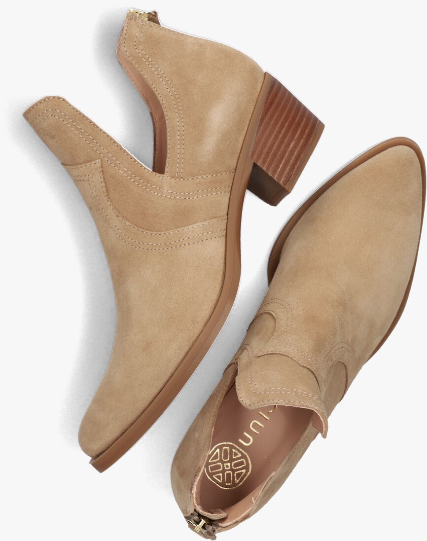 UNISA beige unisa enkellaarsjes guisel
