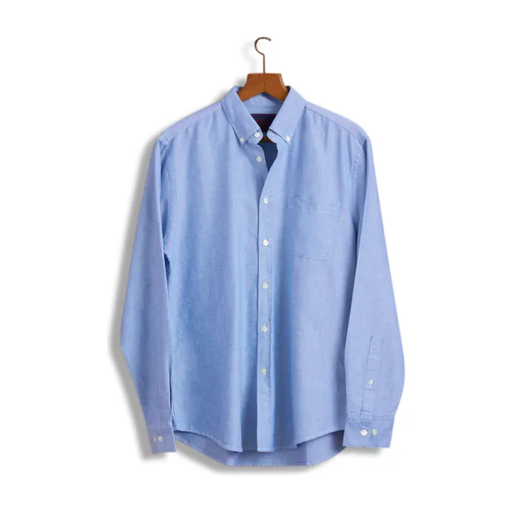 Portuguese Flannel Chemise Oxford Belavista | Bleu Clair