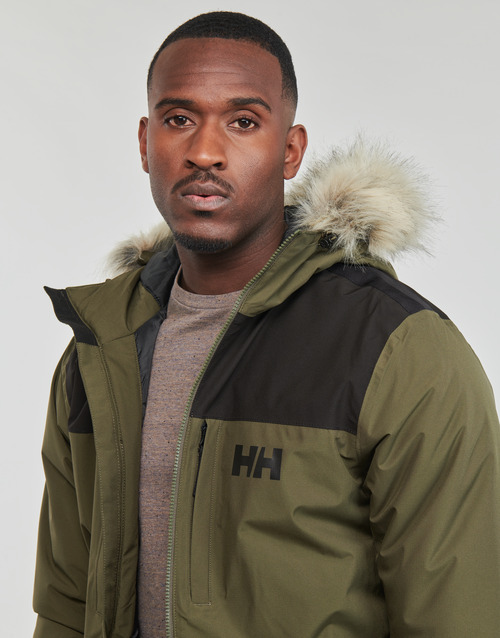 Helly Hansen - PATROL PARKA Kaki / Negro