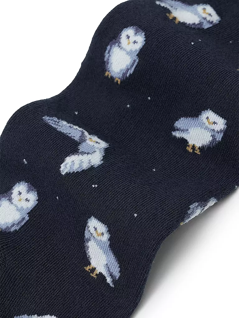 VON JUNGFELD Socken NSnow Owl dunkelblau