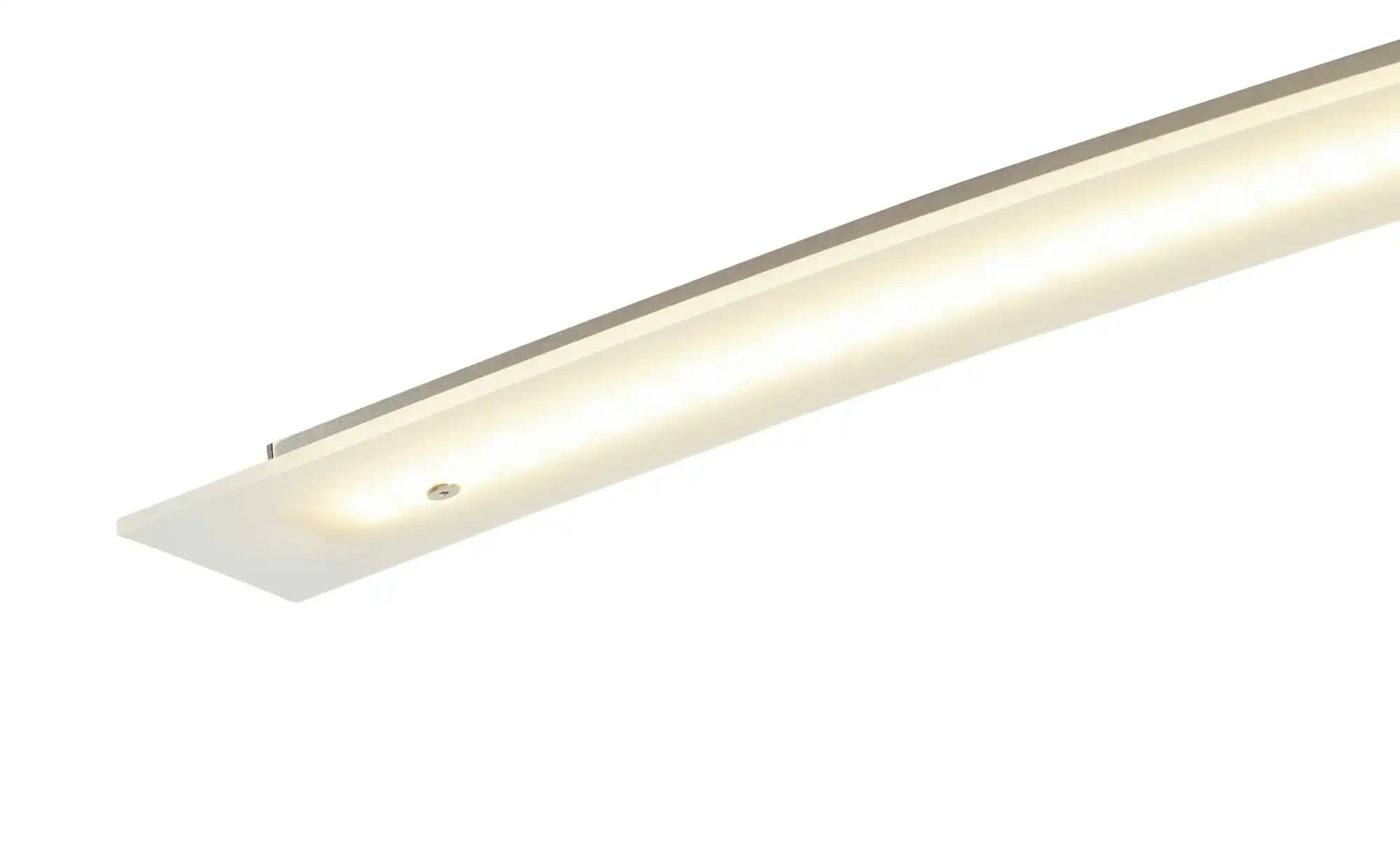 Fischer-Honsel LED-Pendelleuchte, Nickel-matt/Glas gebogen