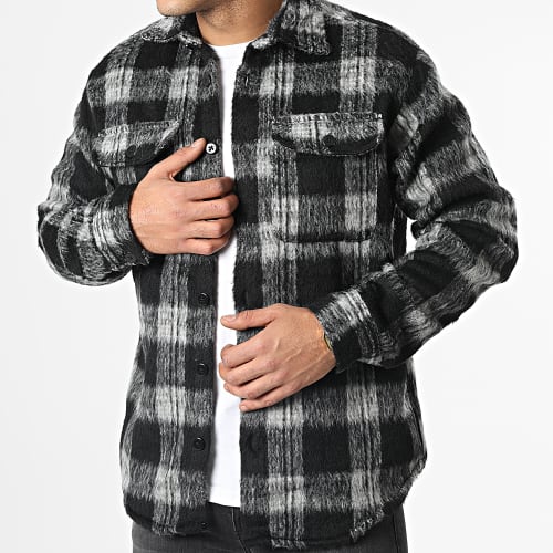Surchemise A Carreaux Knox Noir Gris