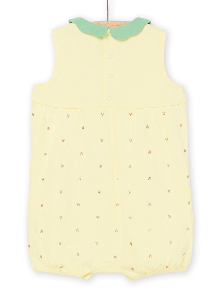 Grenouillère courte à motif ananas