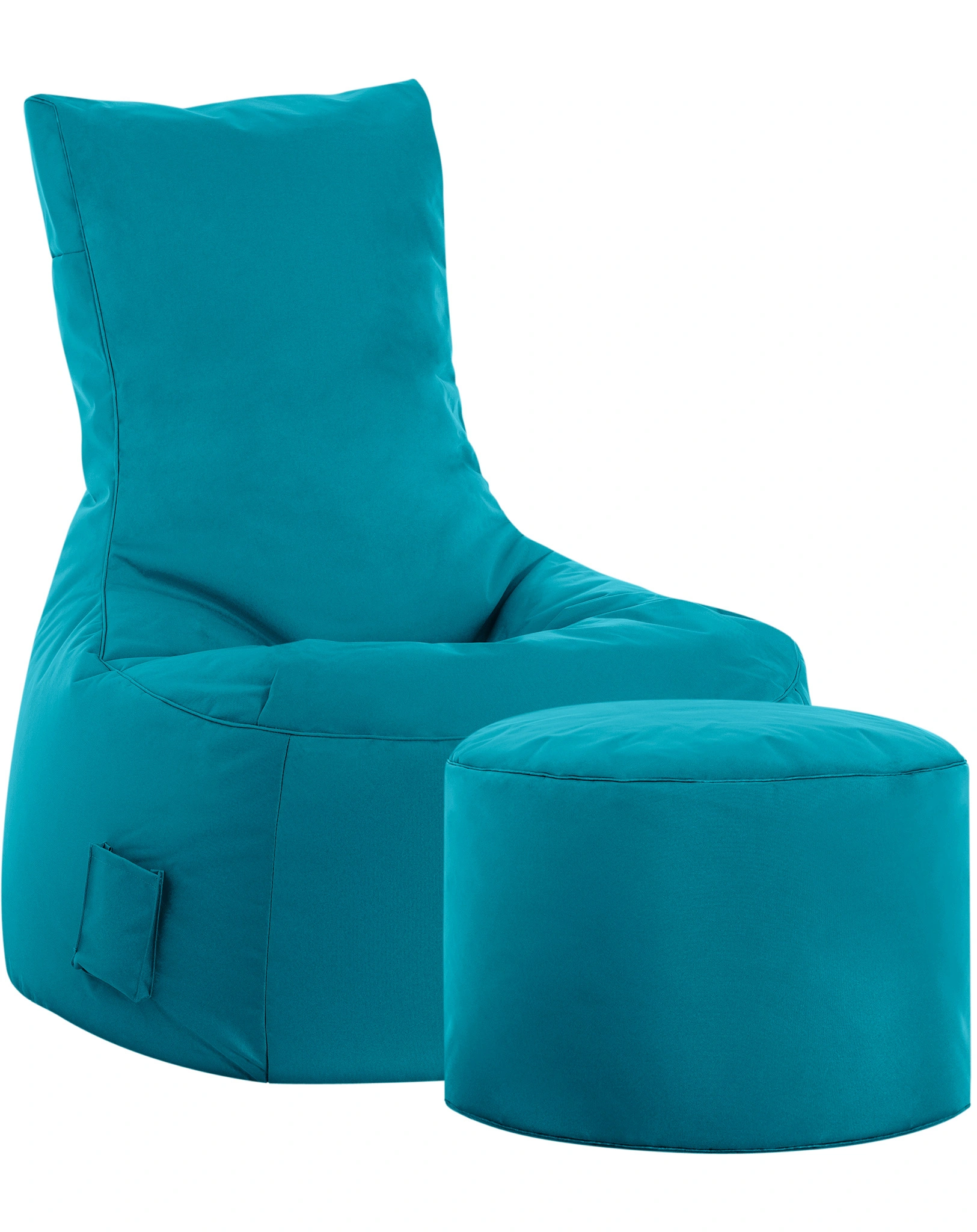 Sitzsack Set BRAVA: Swing & Dot Com (Farbe: petrol)