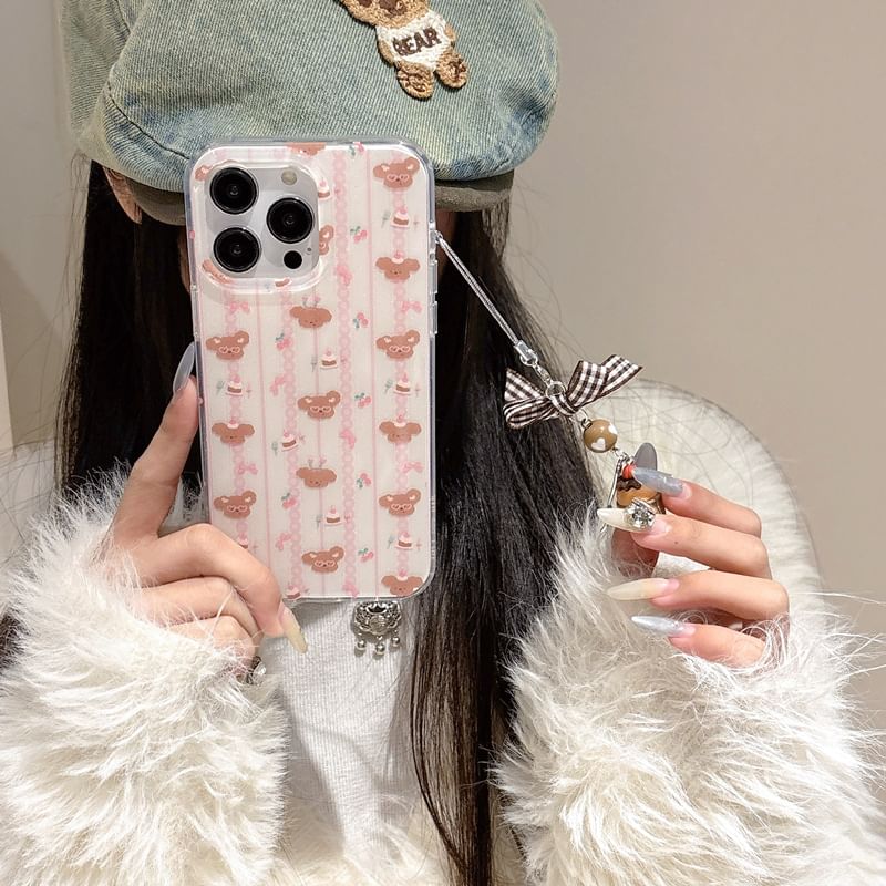 XIXI STUDIO - Honden telefoonhoesje / bedel / set - iPhone 16 Pro Max / 16 Pro / 16 Plus / 16 / 15 Pro Max / 15 Pro / 15 Plus / 15 / 14 Pro Max / 14 Pro / 14 Plus / 14 / 13 Pro Max / 13 Pro / 13