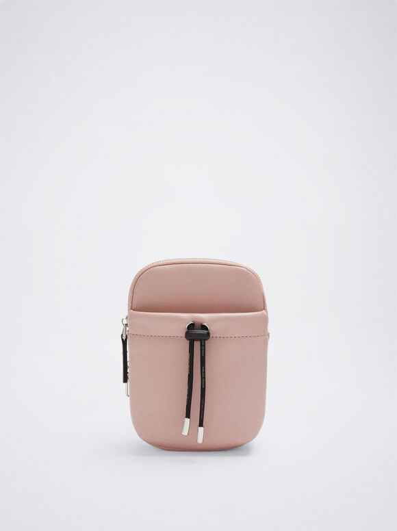 Bolsa para celular com fecho ajustável - Rosa