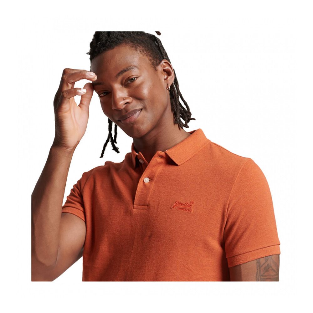 Superdry CLASSIC PIQUE - Polo Homme rust orange marl