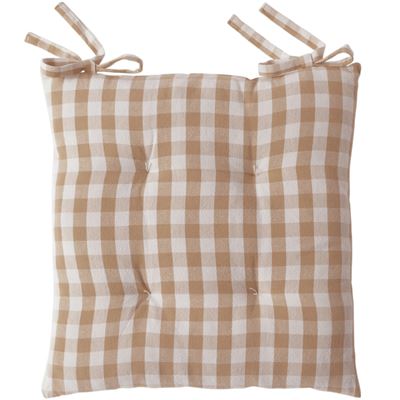 Galette de chaise vichy – lot de 2