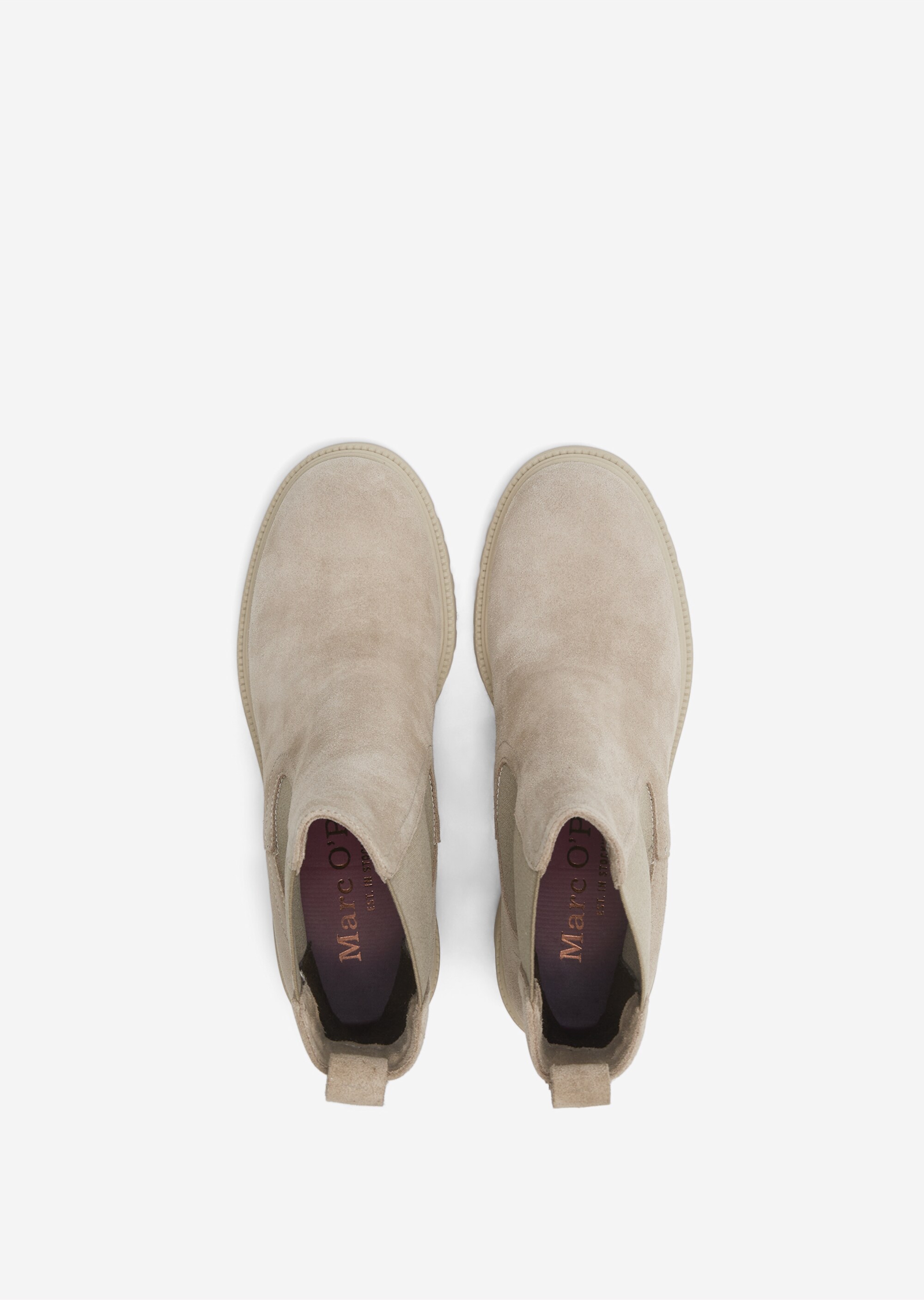 Chelsea-Boot aus Velours-Rindleder