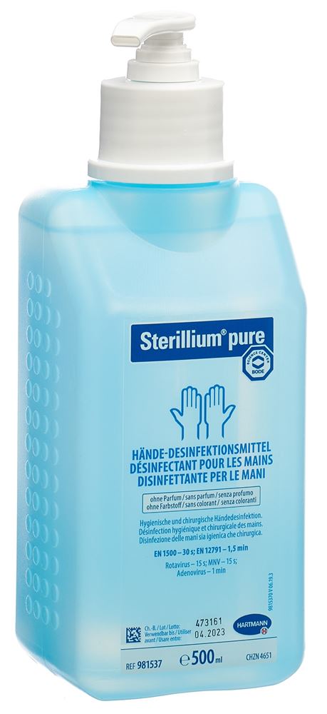 STERILLIUM pure liq mit Pumpe 500 ml