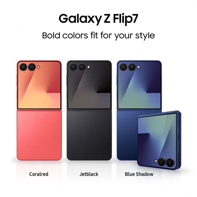 Samsung Galaxy Z Flip 7 5G smartphone 12/256GB (Coral Red)