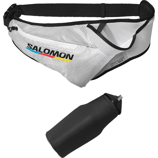 CROSS SEASON BOTTLE RACE FLAG  Ceinture unisexe avec bouteille 3D incluse WHITE/BLACK