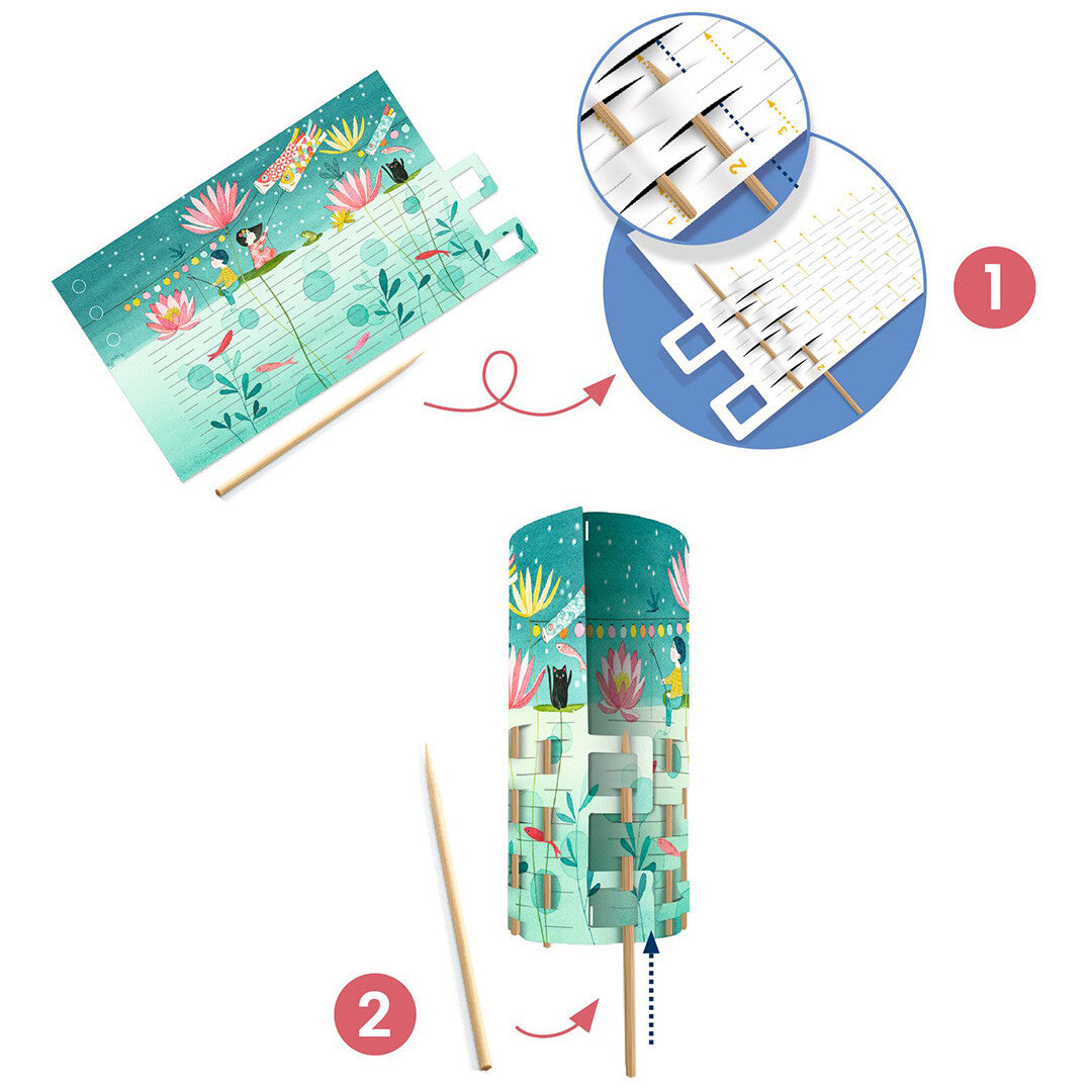 Djeco knutselset diy lantaarns vlechten - 2st