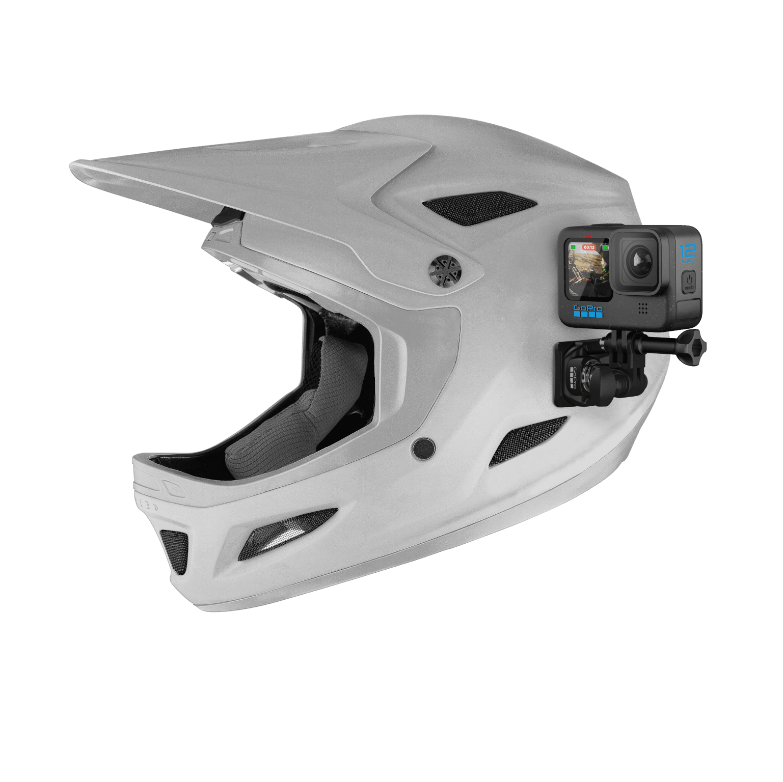 Front- und Seiten-Helmhalterung(Helmhalterung für Motorräder, Skifahrer + mehr)
