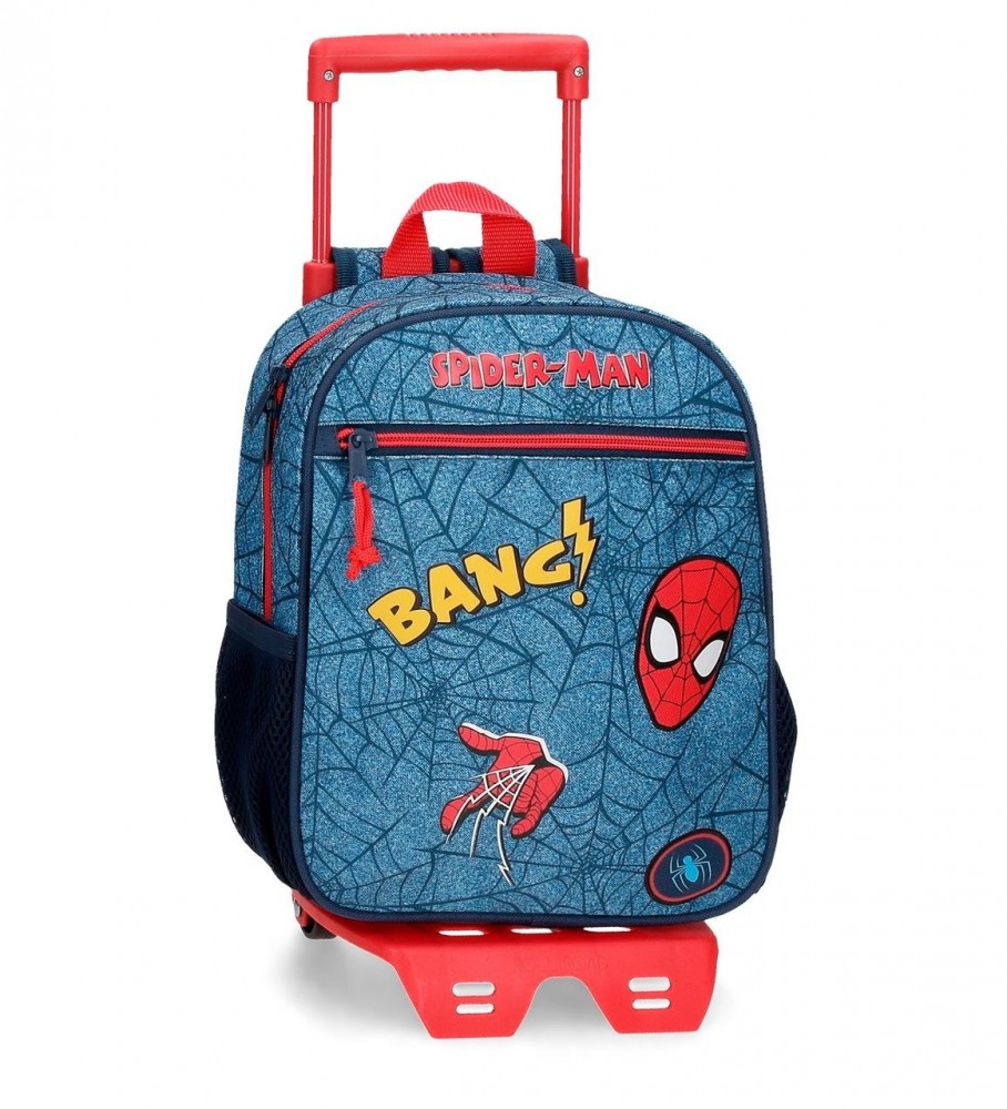 Joumma Bags Mochila Spiderman 28cm con carro azul