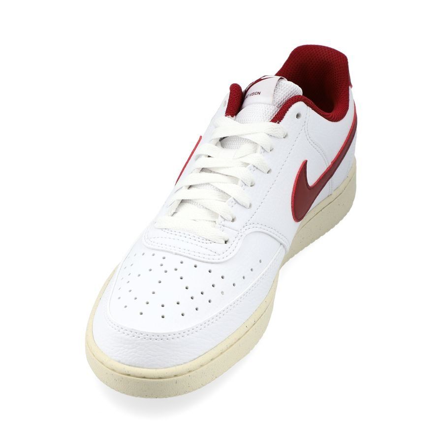 Nike Chaussures Court Vision Low Next Nature - Blanc/Bordeaux Femme