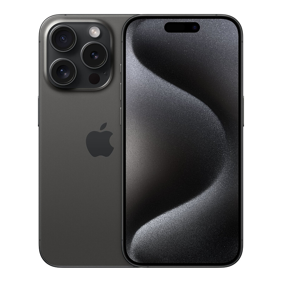 Apple iPhone 15 Pro (Titane noir) - 512 Go · Reconditionné