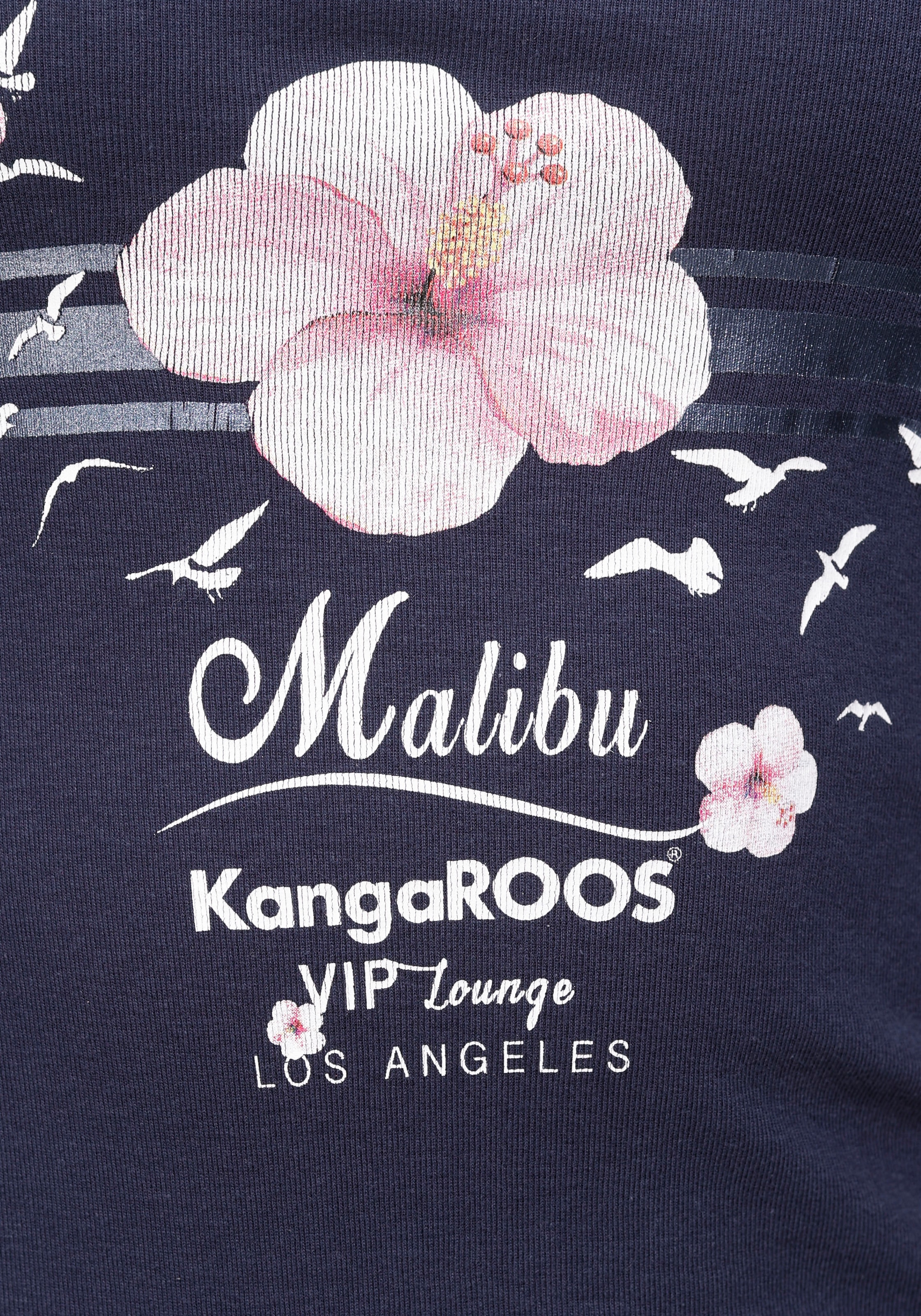 KangaROOS Longsleeve , Langarm,  sehr figurbetonter Schnitt,  mit Print