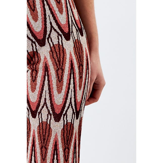 Veritas-Broek lurex print