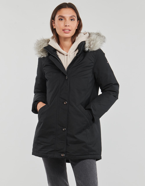 Tommy Hilfiger - PADDED PARKA WITH FUR - Noir