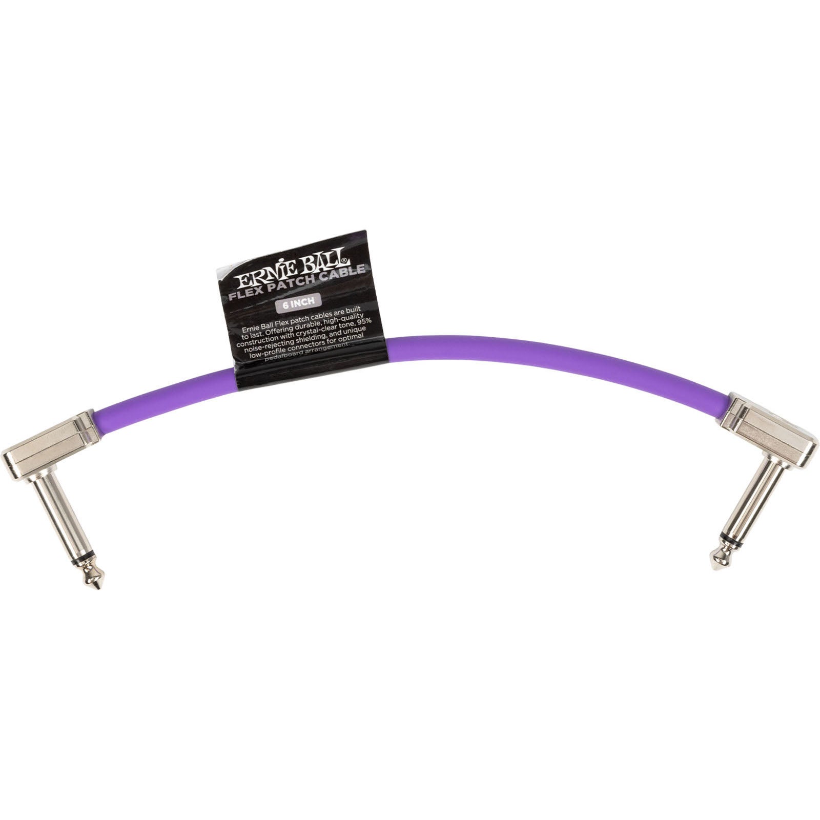 Ernie Ball 6447 Flex Patch Purple patchkabel 15 cm
