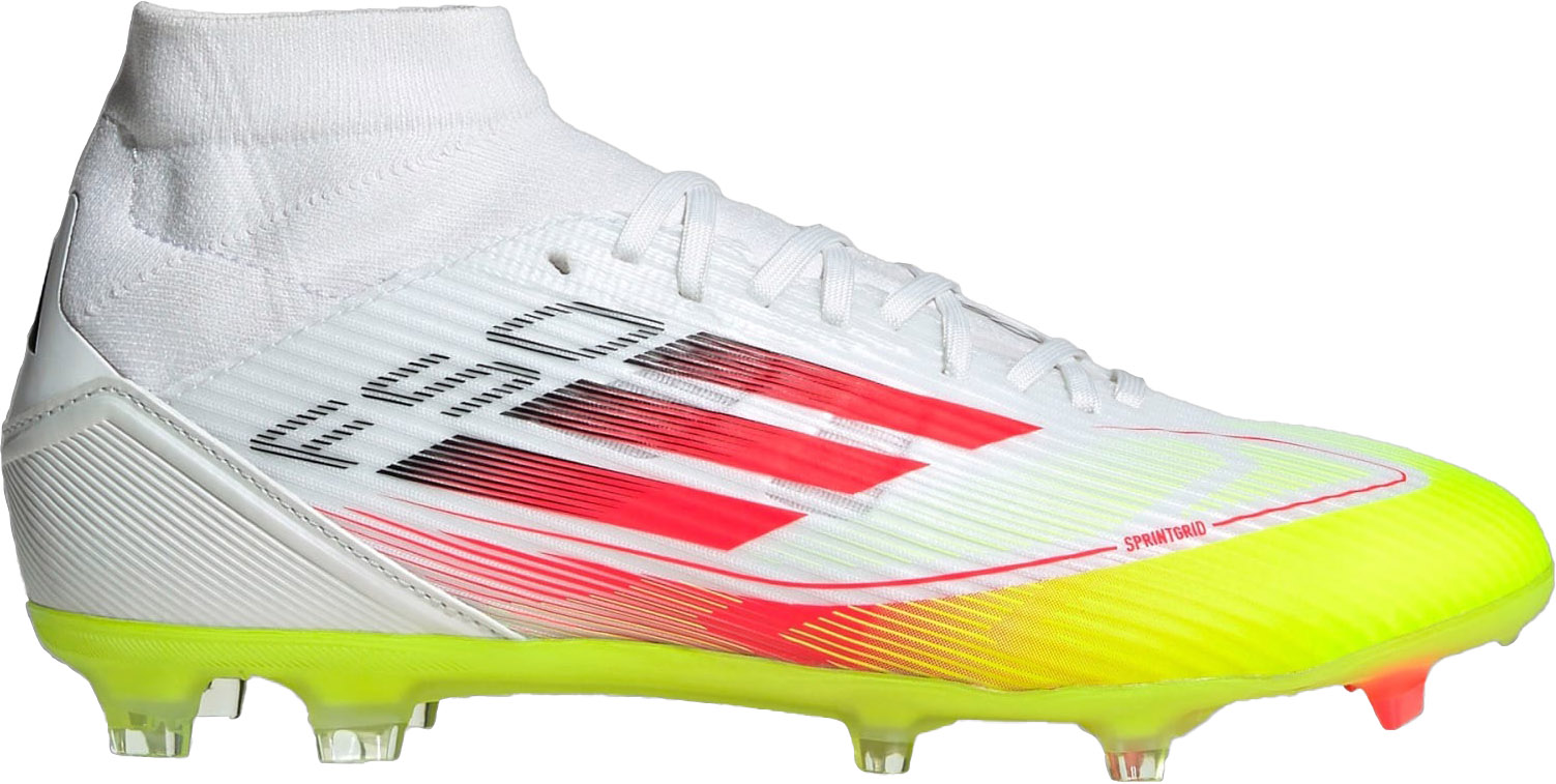 F50 League FG/MG Mid Dame Cloud White/Lucid Red/Solar Yellow