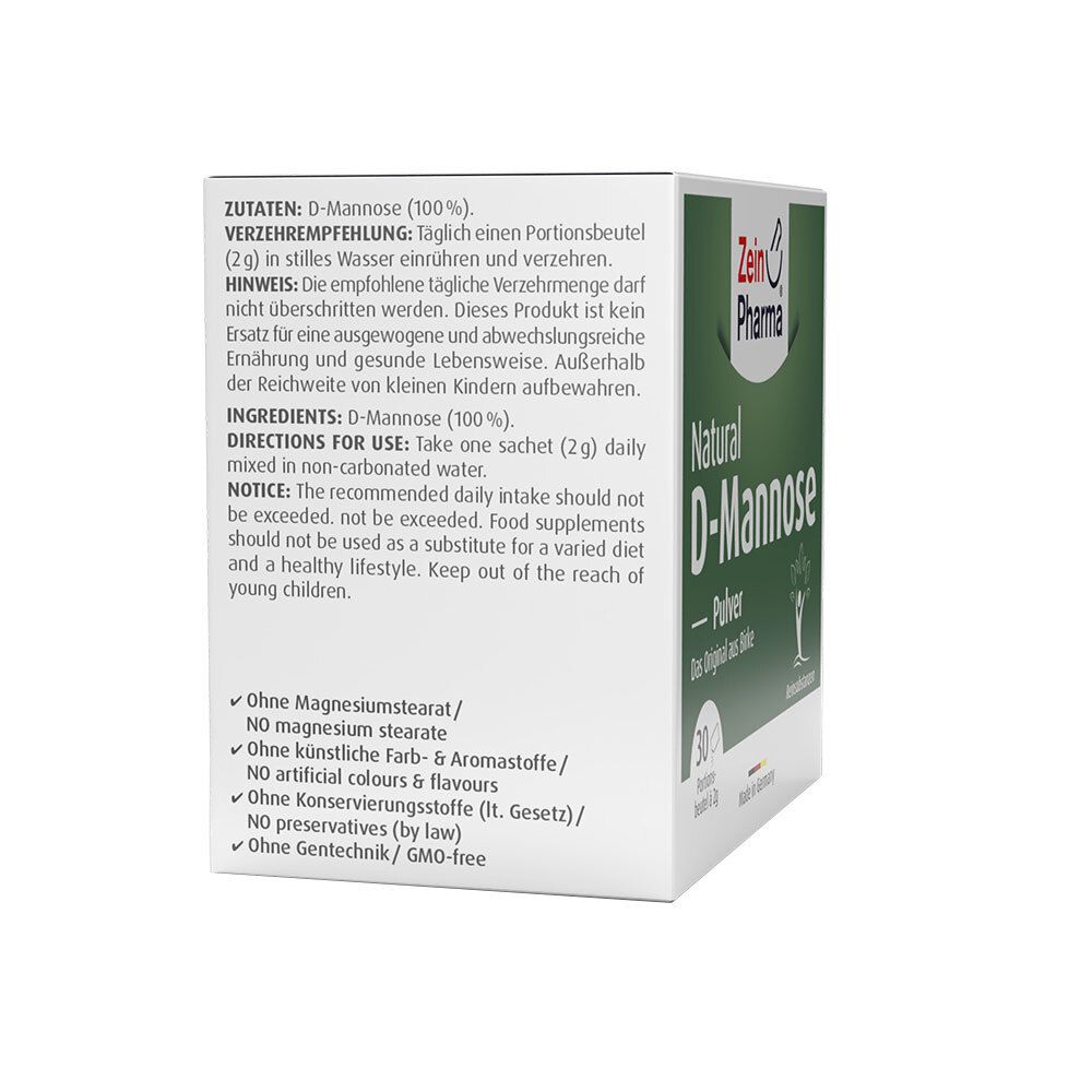 ZeinPharma® Natural D-Mannose 2000 mg