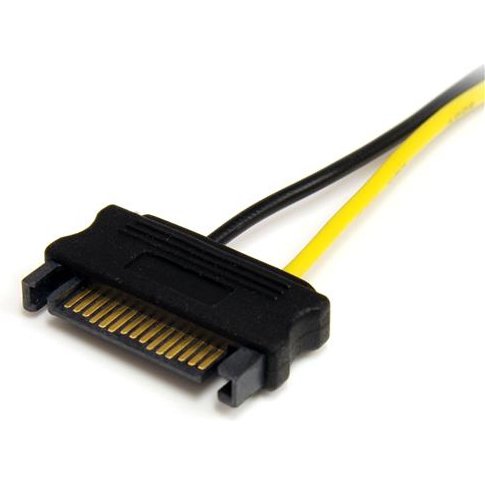 StarTech.com Câble adaptateur d'alimentation SATA vers carte vidéo PCI Express 8 broches de 15 cm
