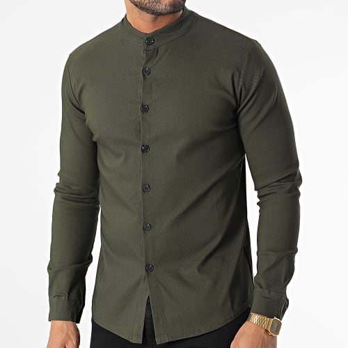 Chemise Manches Longues Vert Kaki