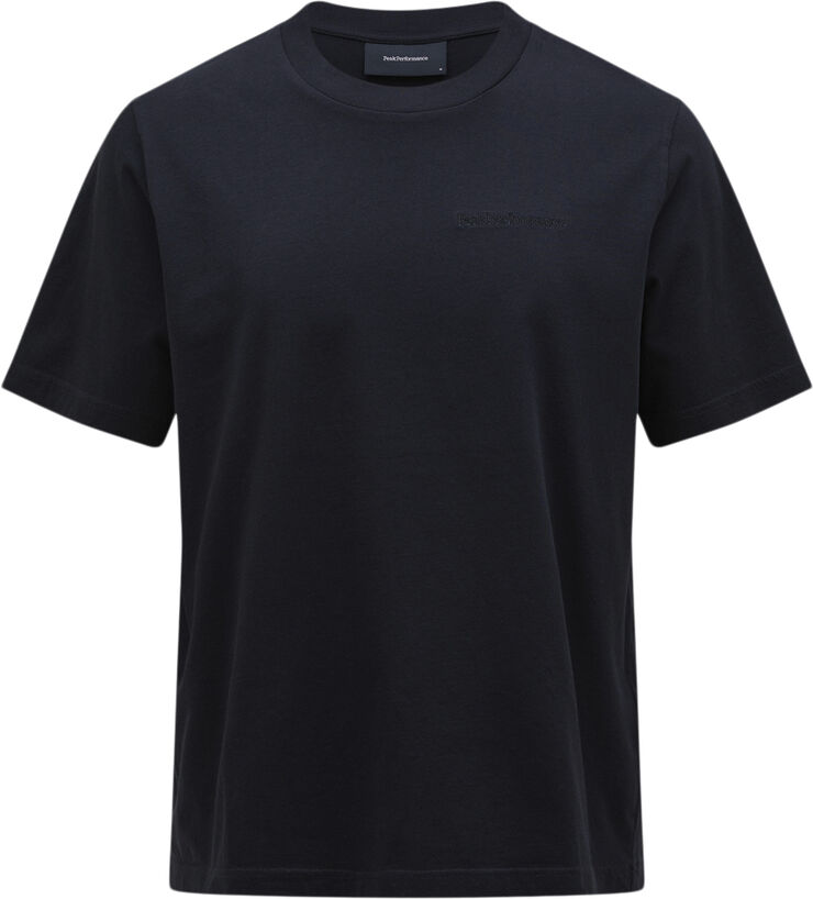 Peak Performance M Original Small Logo Tee-BLACK Black
