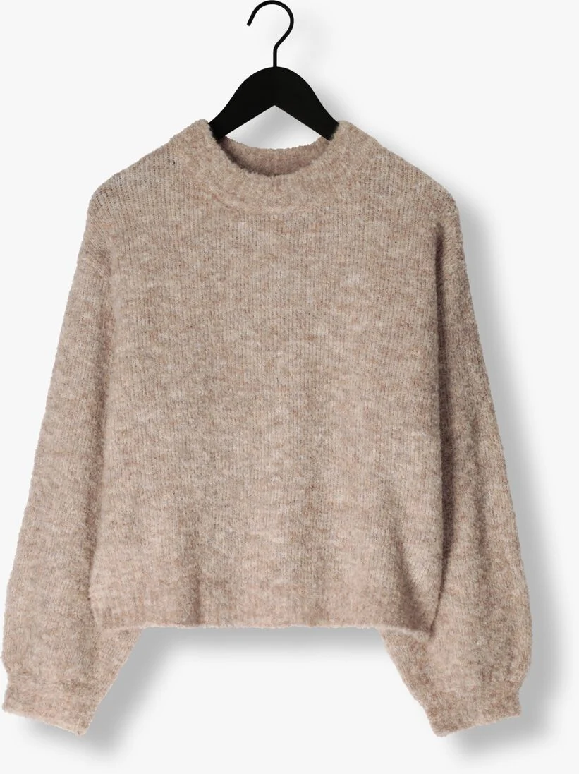 NOTRE-V zand notre-v trui nv-clarice boucle knit blouse