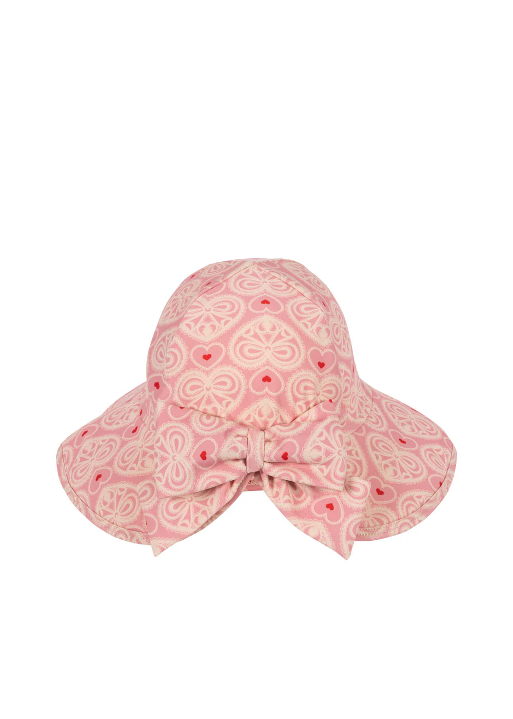Edith badehat - lacy pink - 12-18M