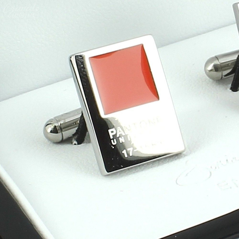 Boutons de manchette, Pantone Cherry Tomato