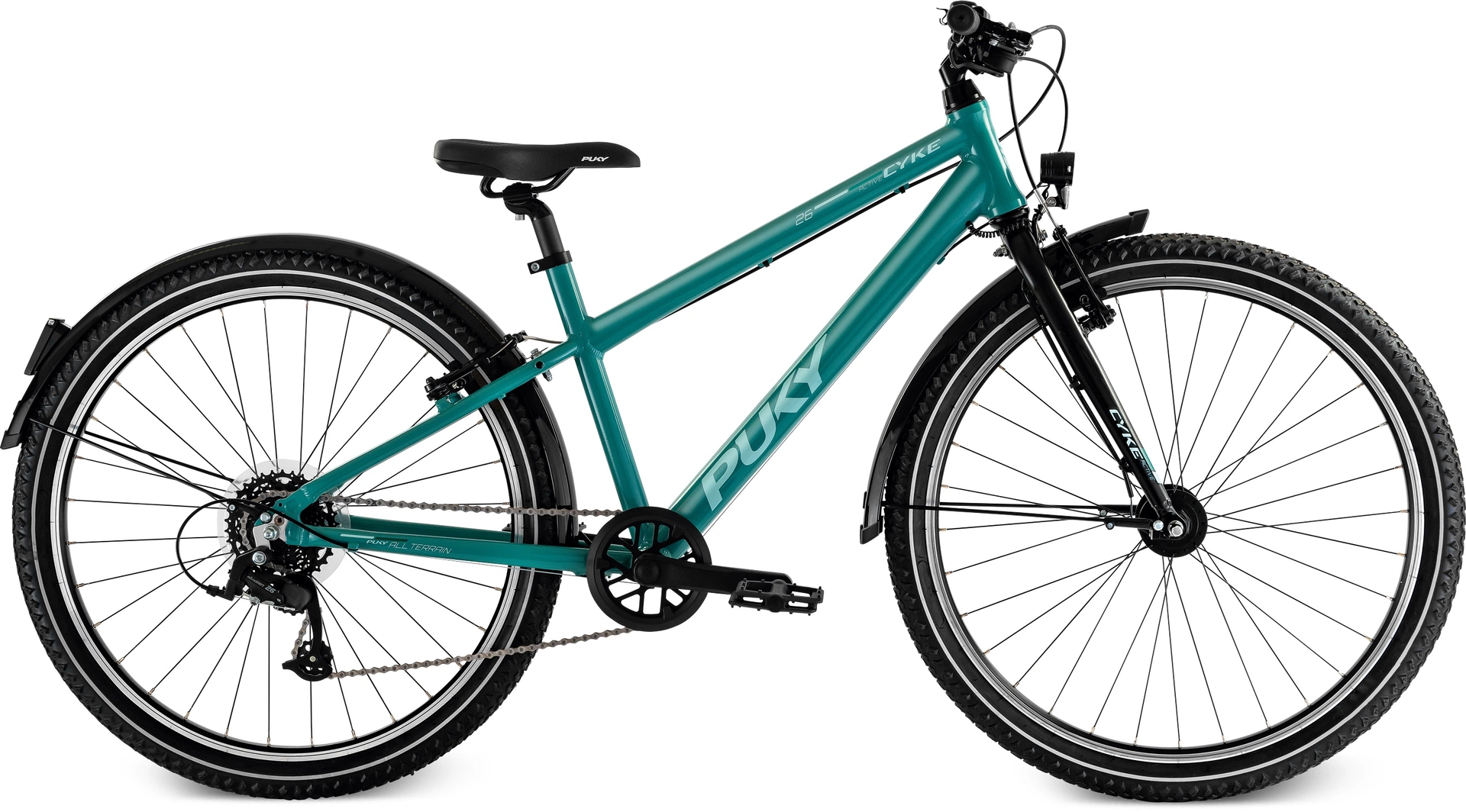 Puky Cykel 26-8 Active alu. børnecykel turkis/sort