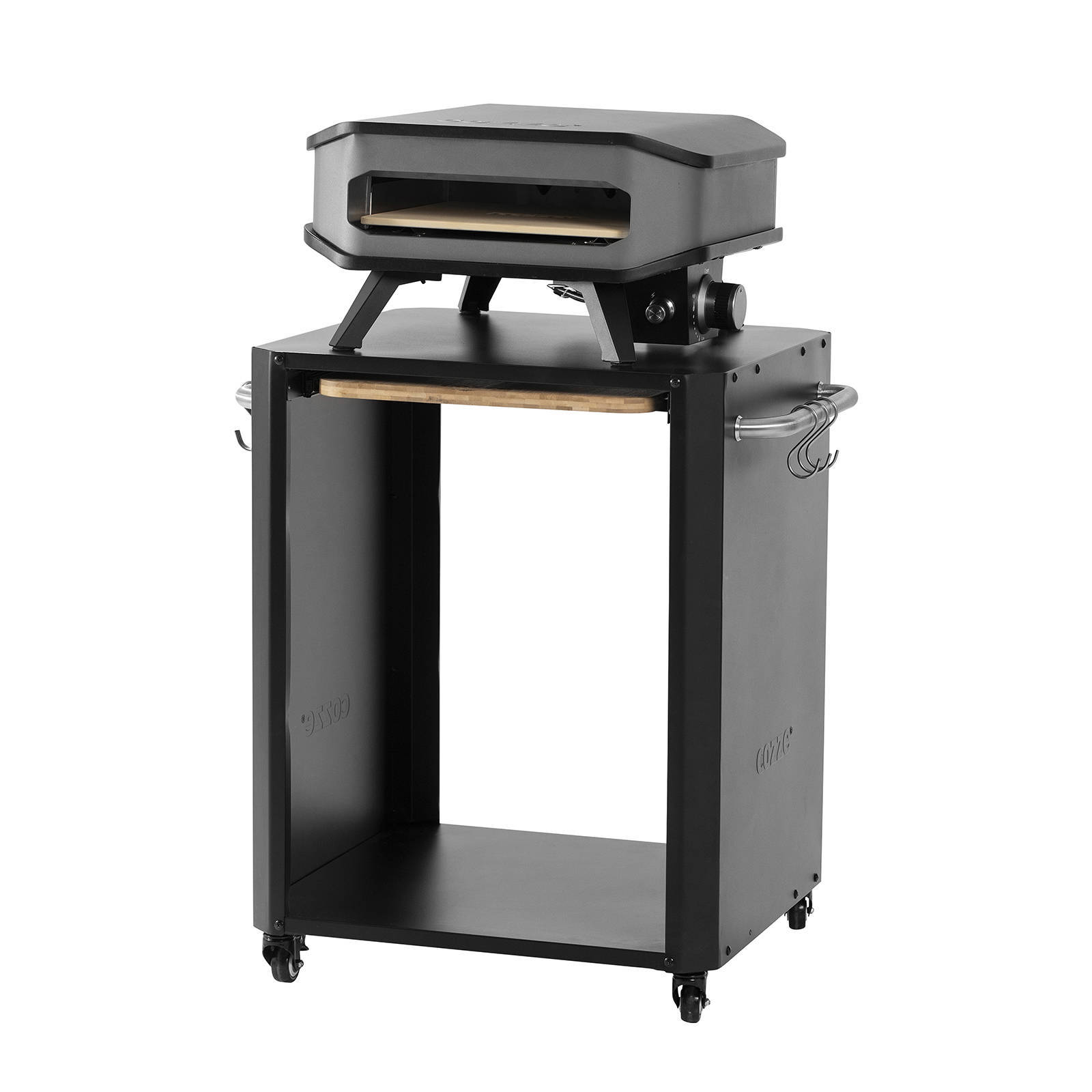 Cozze trolley met uitschuifbare snijplank