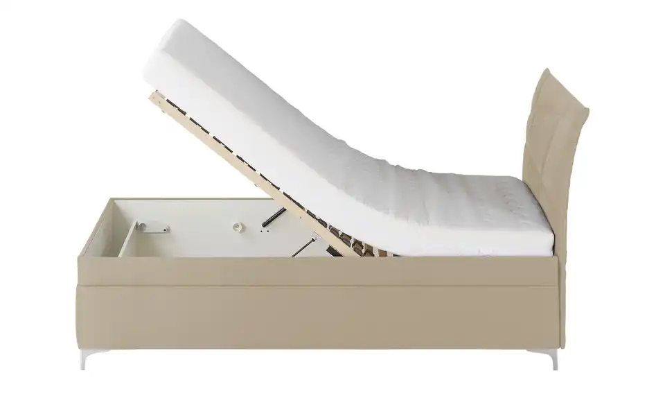 Polsterbett Lauren Beige 120 cm