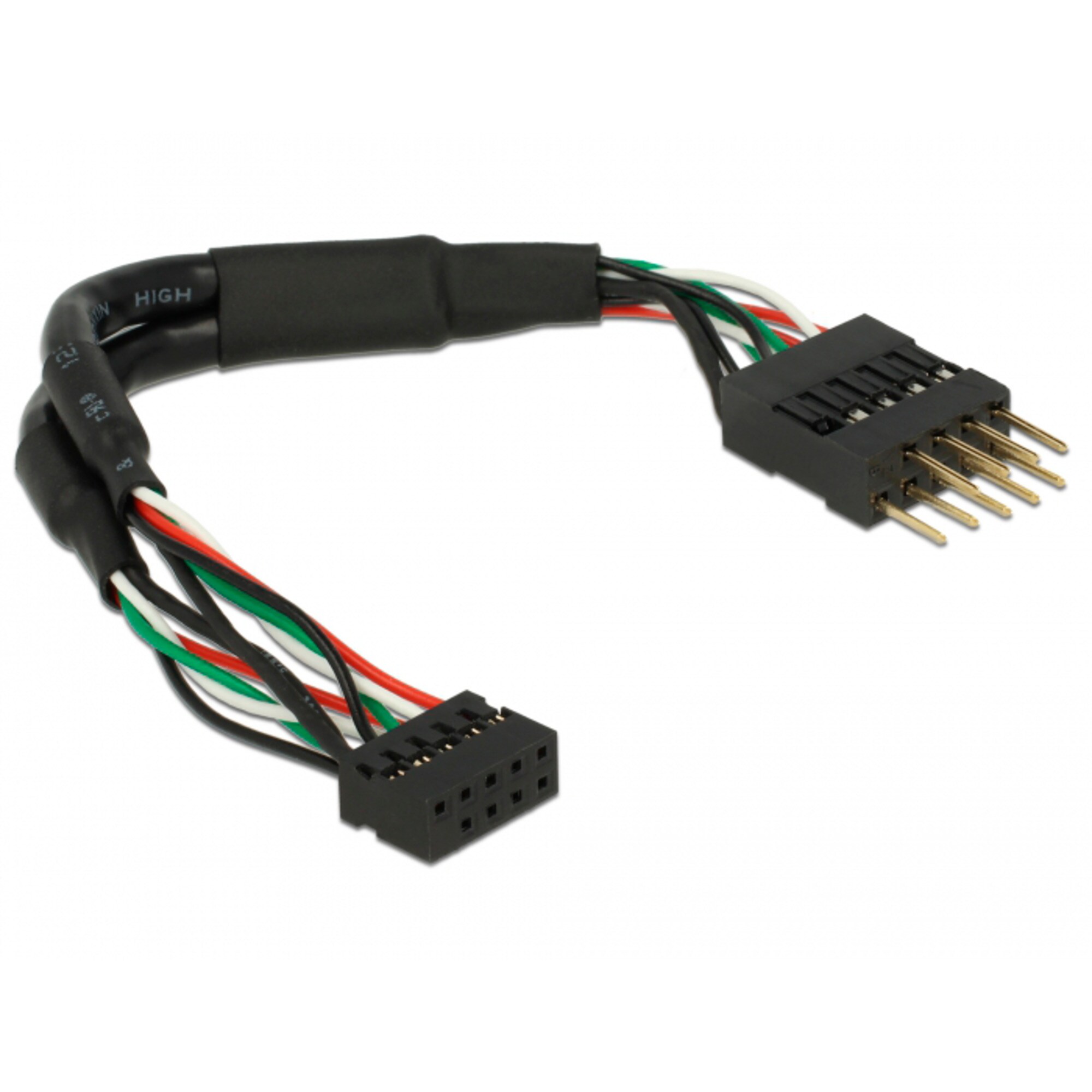 DeLOCK Kabel USB 2.0 Kabel, 10 Pin Header Buchse > 10 Pin Header Stecker