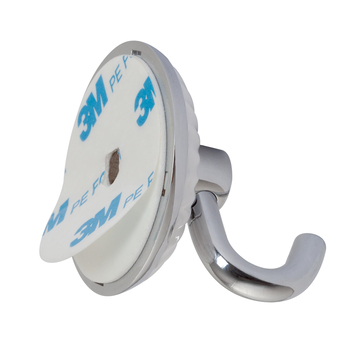 Haak klein Tiger Ivy Chroom/Wit
