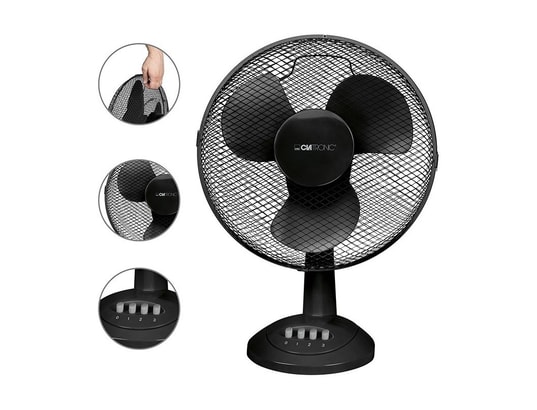 CLATRONIC - Ventilateur de table 30cm vl 3602 noir