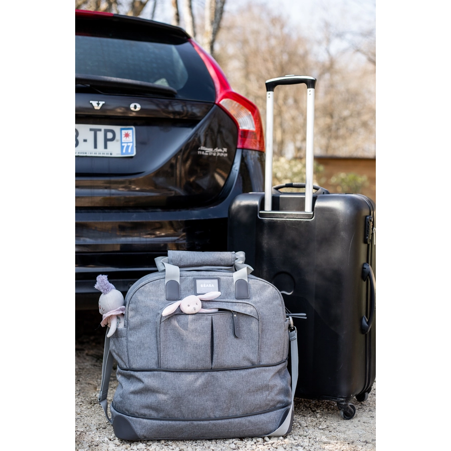 BEABA® Erweiterbare Reisewickeltasche Amsterdamm II graumeliert
