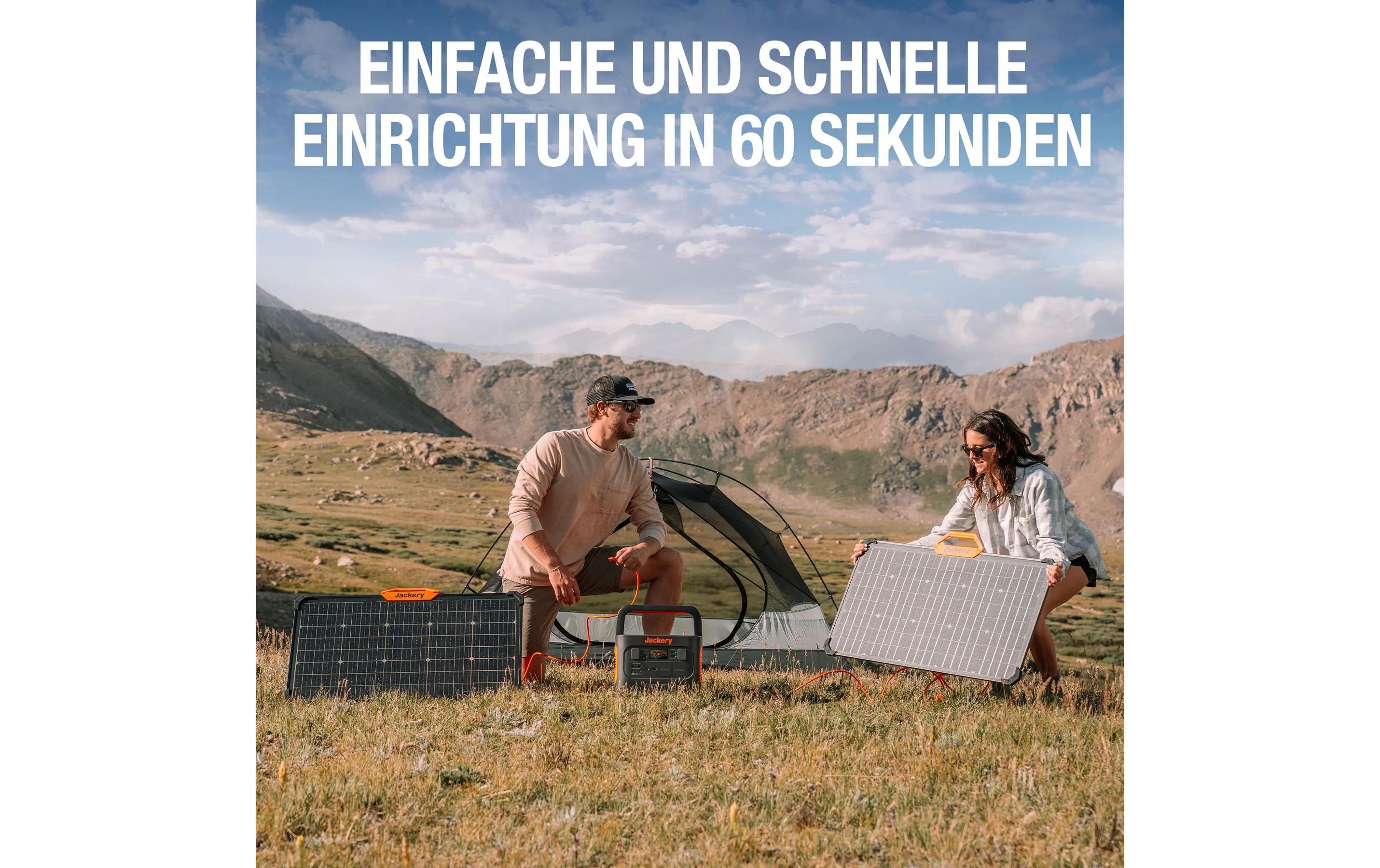 Solarpanel SolarSaga 80 W<br>Solarpanel mit verbesserter Solareffizienz durch doppelseitige Panels