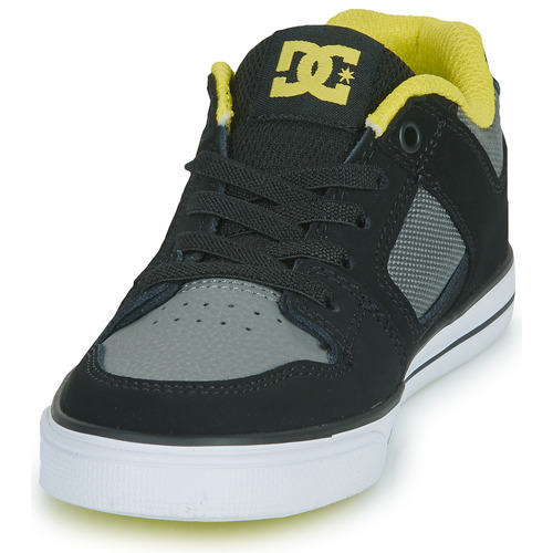 DC Shoes - PURE ELASTIC - Noir / Gris / Jaune