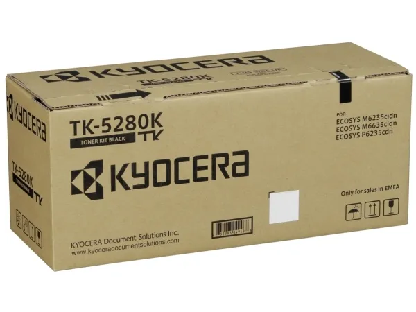 Kyocera TK 5280K - Sort - original - tonerkit - for ECOSYS M6235cidn, M6235CIDN/KL3, M6635cidn, M6635CIDN/KL3, P6235cdn, P6235CDN/KL3