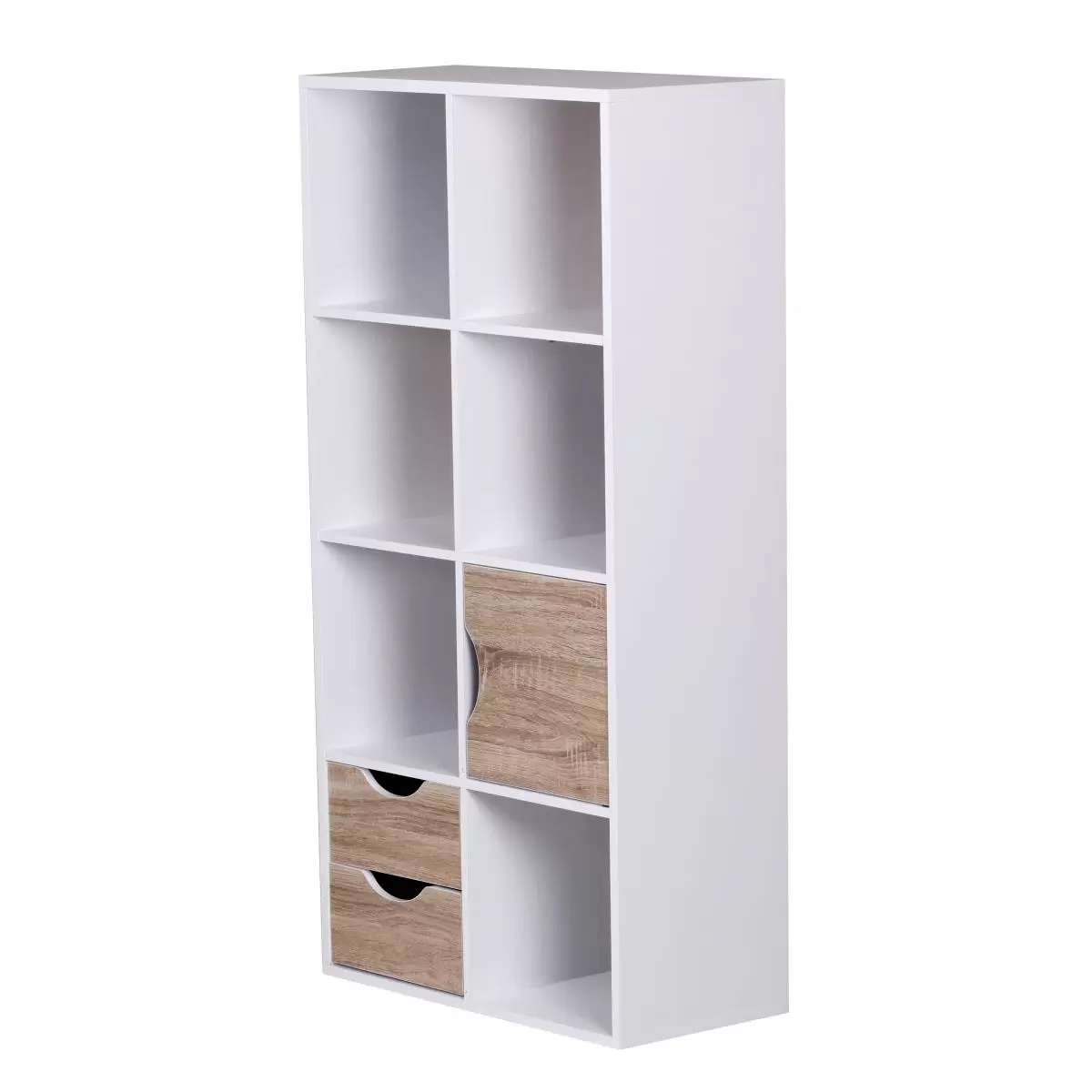 Bücherregal Pontevedra Sonoma Eiche,weiss