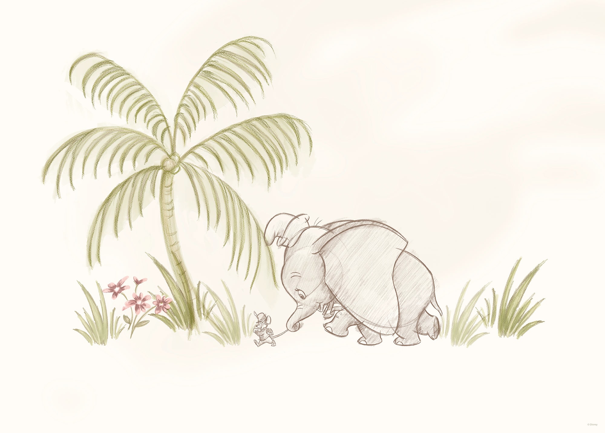 Komar Wandbild »Follow me Dumbo!« Disney Set, 1 Stk. tlg. 50 x 40 cm (Breite x Höhe) - Kinderzimmer, Dekoration